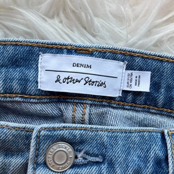 & Other Stories High Waist Wide Leg Denim Pants - Picture 2 of 3